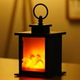 thumbnail image 1 of Pompotops Décorations de Noël Extérieur Intérieur,Décorations de Noël pour la Maison,Décorations de Noël pour le Sapin,Décoration Créative de Lampe à Flamme de Foyer à DEL Ornement de Noël, 1 of 3