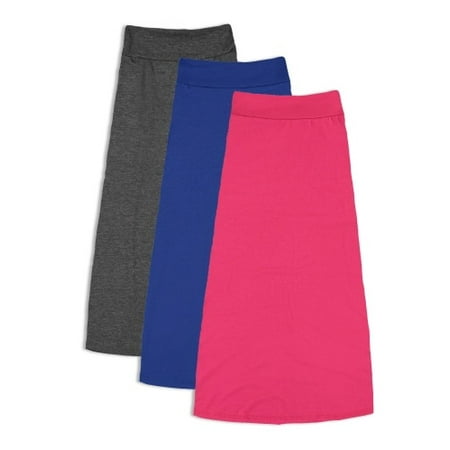 Cargo Girls Skirt - 3 Pack: FTL Girls 7-16 Maxi Skirts - Great for Uniform
