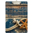thumbnail image 2 of FMSHPON Starfish Rope Clipboard Hardboard Wood Nursing Clip Board and Pull for Standard A4 Letter 13x9 inches, 2 of 8