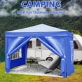 thumbnail image 3 of Patio Shades 10'x10' Folding Canopy with 4 Removable Sidewalls Outdoor Event Shelter UPF 50+ Gazebo Portable Tents for Parties Beach Camping Wedding EZ Pop Up Canopy 4pcs Weight Bag + Carry Bag,Garde, 3 of 9