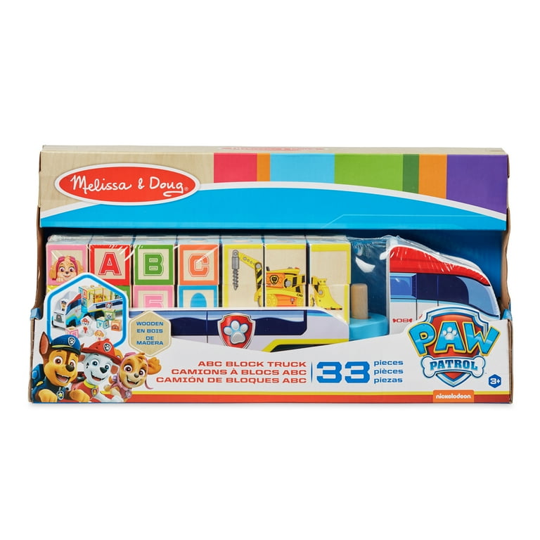 Amazon.com: Melissa & Doug PAW Patrol Wooden ABC Block Truck