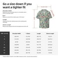 thumbnail image 7 of Xecao offers the Rose Flowers for Men's Casual Short-sleeved Shirt, a button-up collared shirt with a pocket, perfect for beach vacations and yacht travel in the Large size., 7 of 7