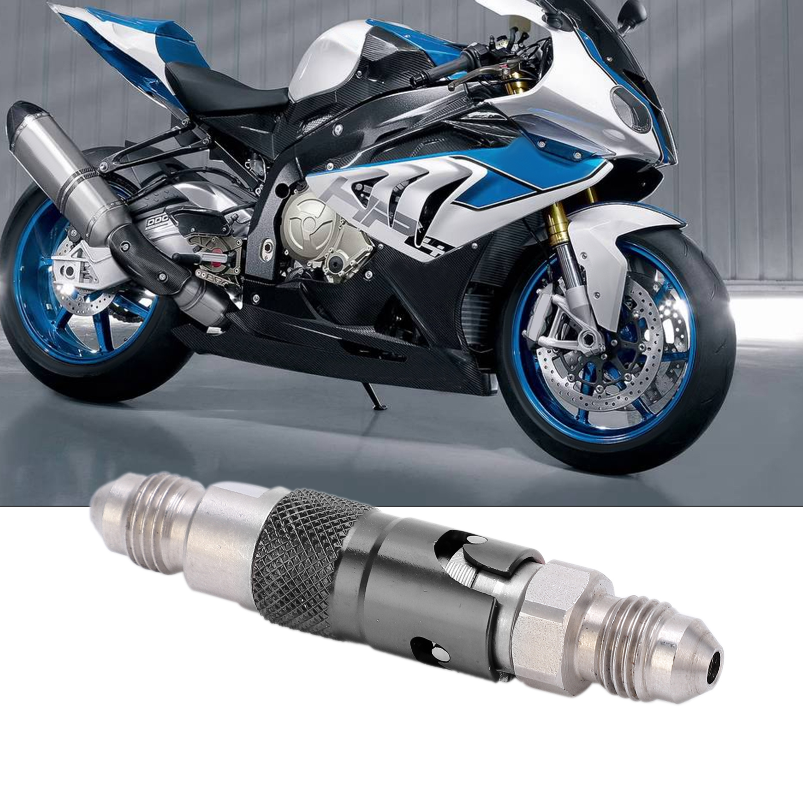ESTINK Motorcycle Brake Line Fluid Quick Release Fitting Adapter