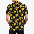 thumbnail image 5 of Rocae Daisies Flowers for Men's Short Sleeve Polo Shirt, Quick Drying Performance Moisture Wicking Sports Men's Golf Shirt Large, 5 of 9