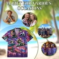 thumbnail image 6 of Netecom DJ Cat Cool Neon Hawaiian Shirt for Men, Funny Style, Button Down Summer Beach Short Sleeve, S-5XL, 6 of 6