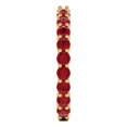 thumbnail image 4 of 1.2 ct Brilliant Round Cut Simulated Ruby 18K Yellow Gold Eternity Band SZ 3.75, 4 of 6