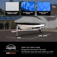 thumbnail image 3 of Budge 1200 Denier Hard Top / T-Top Boat Cover, Waterproof, Premium Outdoor Protection for Hard Top / T-Top Boats, Size BTHT-5: 18'-20' Long, 106" Beam, 3 of 7