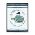 thumbnail image 5 of Stupell Industries Ship In Bottle Seagull Striped Nautical Phrase Graphic Art Black Framed Art Print Wall Art, Design by Raquel Maciel, 5 of 5
