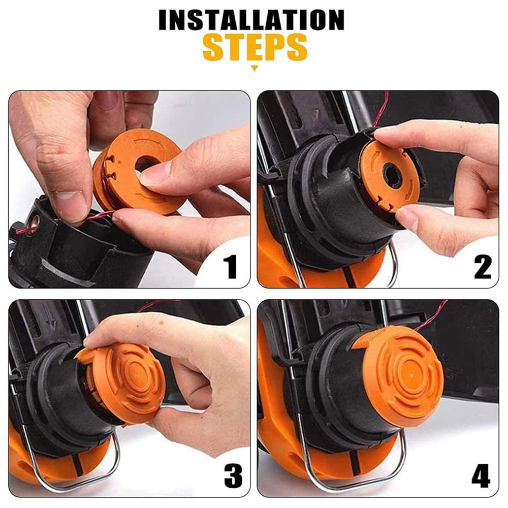 16 Pack Replacement Trimmer Line for Worx WA0010 WG180 WG163 WG175 Spools,10 Ft/0.065 Inch Trimmer String Refills Parts