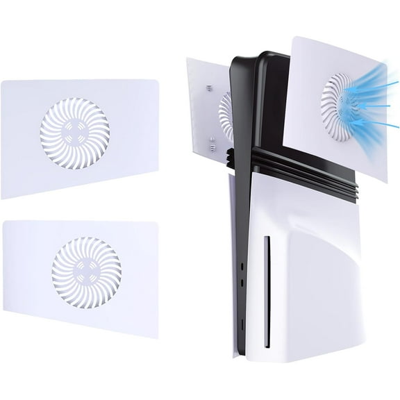 for PS5 Pro Top Cover Plates with Cooling Vents, Replacement Panel Upper Faceplate Case with Heat Dissipation Holes, Compatible with PS5 Pro Disc & Digital Edition Console