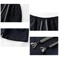 thumbnail image 4 of hlysgo Mens Texture Elastic Waist Shorts Big and Tall Drawstring Lightweight Short Casual Summer Beach Shorts with Pockets Navy,2xL, 4 of 6