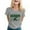 Grey, variant on TSADFHJI Plus Size Peplum Tops for Women Ladies Casual English Letter Printed Round Neck Short Sleeved T Shirt Top S Grey