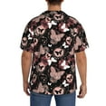thumbnail image 7 of Goofa Butterflies1 Printed Men's Casual Short-sleeved Shirt,Lightweight Breathable Button-down,Summer Casual men's top,Versatile Fashion shirt-Large, 7 of 7