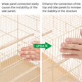 thumbnail image 5 of Alden Design 30" Bird Cage with Slide-Out Tray and Wood Perches, Almond, 5 of 7