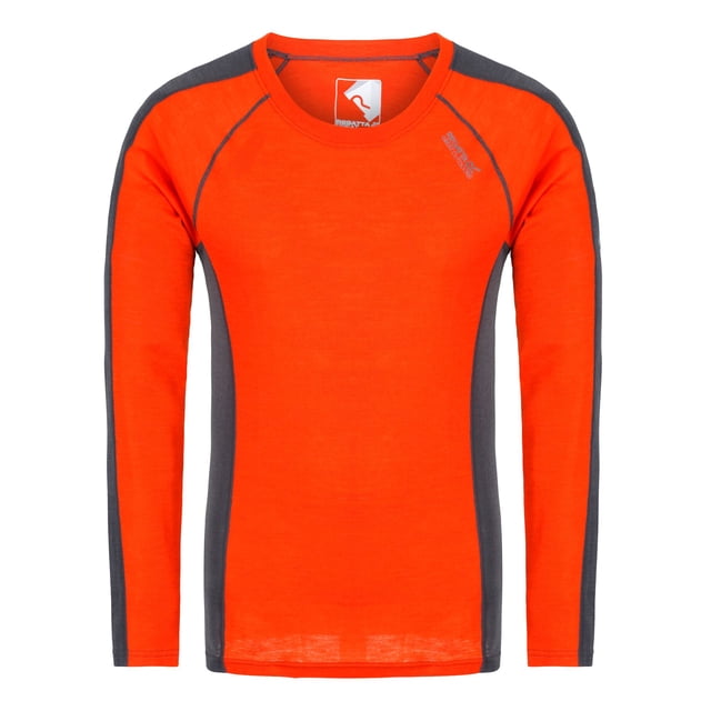 Regatta Great Outdoors - Camiseta Base de Entrenamiento Beru para Hombre (Blaze/Gris Seal)