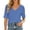 Blue*, variant on Women's T-Shirt Relaxed Fit V-Neck Short Sleeve Soft Casual Breathable Comfort Everyday Wear Trendy Travel Tees
