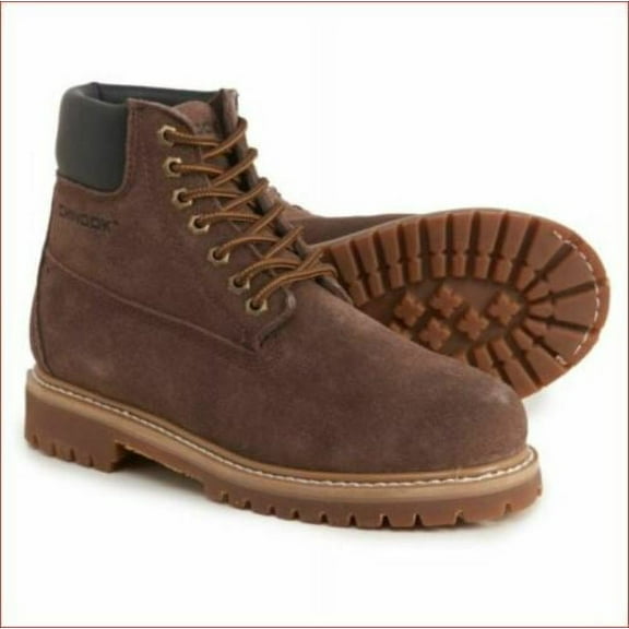 new Chinook women worker boots shoes 44RMP-02-6 leather brown oil slip sz 6 $70