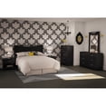 thumbnail image 4 of 6-Drawer Dresser for Contemporary Bedroom in Black Finish, 4 of 5