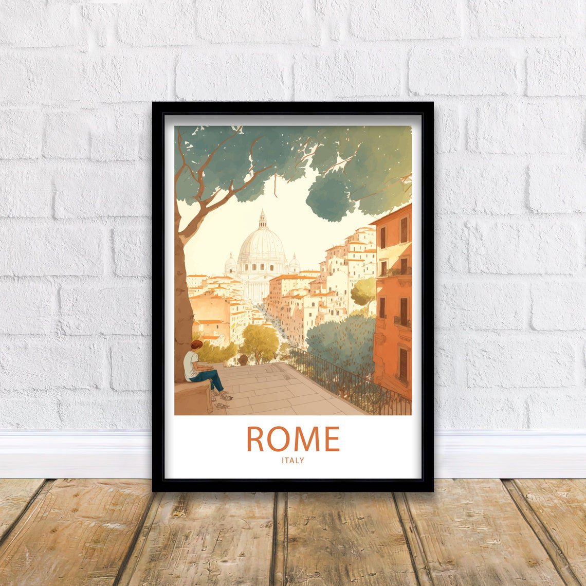 Rome Travel Print Wall Art Rome Italy Travel Poster Gift Rome Italy Scenic Wall Art Rome Italy Gift For Rome Italy Scenic Wall Decor Italy, Poster Only