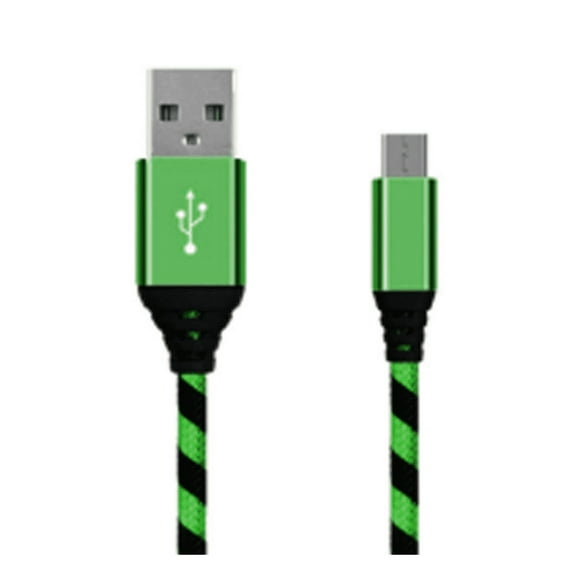 GJX USB Cable Quick Charge USB Type C Cable,Micro USB Cable with Data Transfer,Green,9ft
