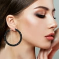 thumbnail image 1 of Fiudx Joyería Moda Personalidad de La Moda Aleación Diamante Pendientes Simples Pendientes de Moda, 1 of 6