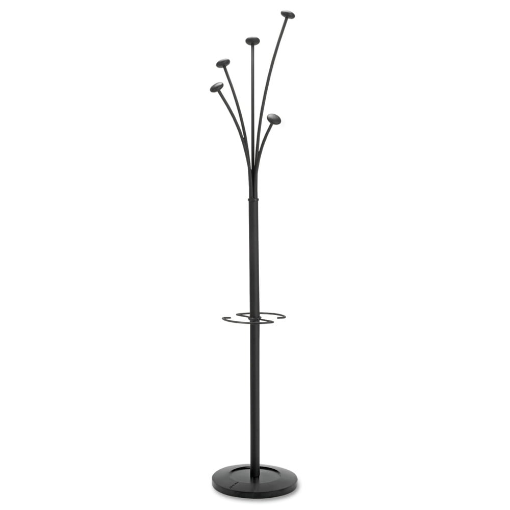 Alba Festival Coat Stand with Umbrella Holder, 5 Knobs, 14w x 14d x 73