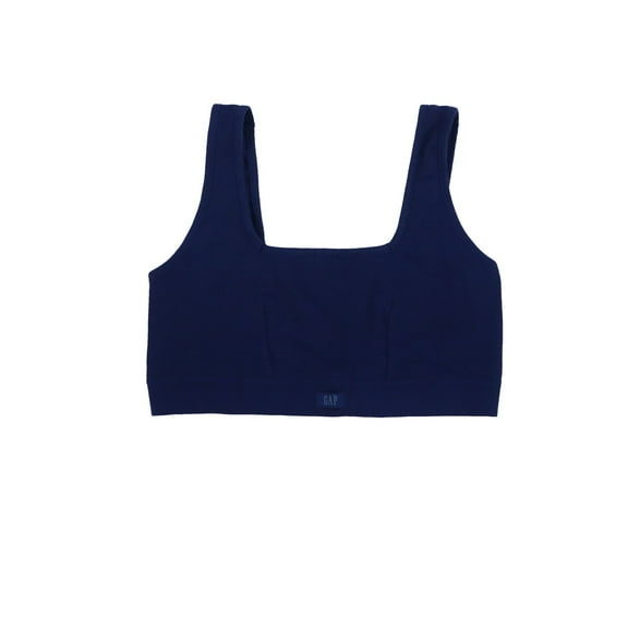 Gap Women's Bra Logo Comfort Square-Neck Elysian Blue New