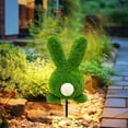 thumbnail image 5 of Easter Bunny Shaped Artificial Green Planters – 13" Faux Moss Bunny for Outdoor Garden Decoration | Easter Decorations for Patio, Lawn & Festive Atmospheres | Weather-Resistant Bunny Sculpture, 5 of 6