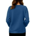 thumbnail image 5 of Hxshgdsn Womens Pregnancy Sweatshirts Long Sleeves Crew Neck Funny Tops With Graphic Printed Maternity Clothes Blue 2Xl, 5 of 6