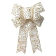 thumbnail image 3 of 35cm×24cm Christmas Gold Stamping Flower Tree Pattern Bow Knot Shopping Mall Window Decoration Bow Knot Accessories Wholesale, 3 of 4
