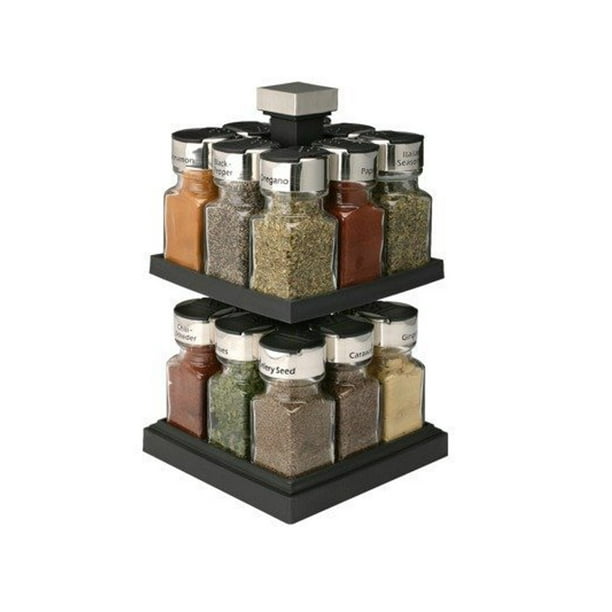 Olde Thompson 25663 16 Jar Carousel Spice Rack