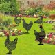 thumbnail image 5 of Decoración de pollo para jardín, gallina realista, arte de patio de pollo, acrílico hueco, 5 uds., 5 of 5
