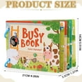 thumbnail image 3 of Busy Book for Child, Montessori Educational, Preschool Activities, Kindergarten Learning Book with Sticker Activities, Reuseable and Mess Free, Travel Toy (C), 3 of 9