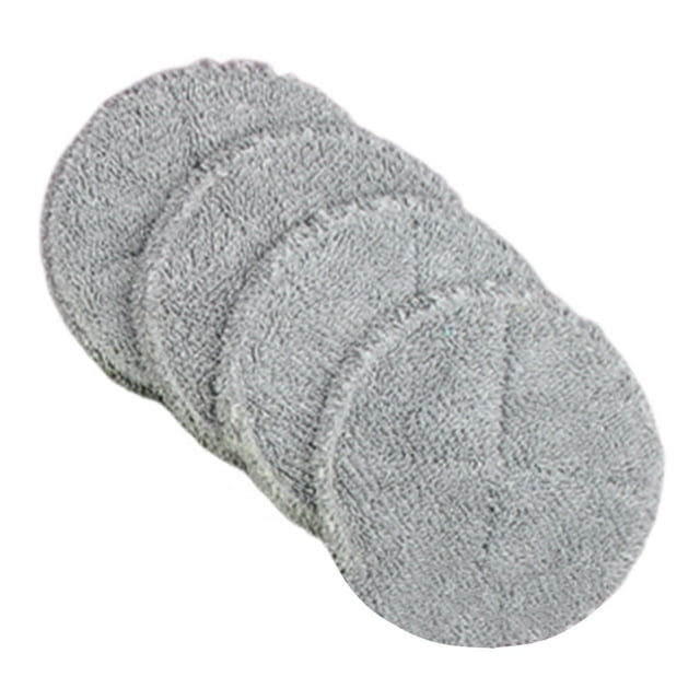 Lipstore 4 Pcs Tête de Vadrouille de Rechange Universelle Lavable en Machine Tampons à Récurer pour Sol Gris