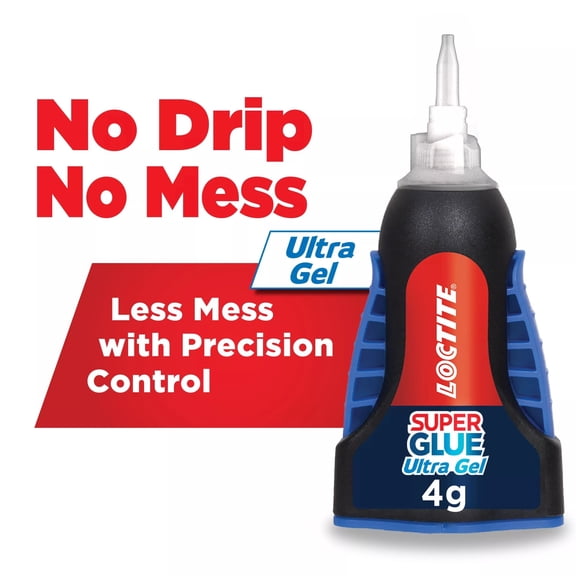 Loctite Super Glue Ultra Gel Control, Pack of 1, Clear 0.14 fl oz Bottle