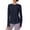 Dark Navy, variant on Long Sleeve Workout Shirts for Women UPF Sun Protection Quick Dry Lightweight Yoga Golf Travel Hiking Shirts Light Blue L