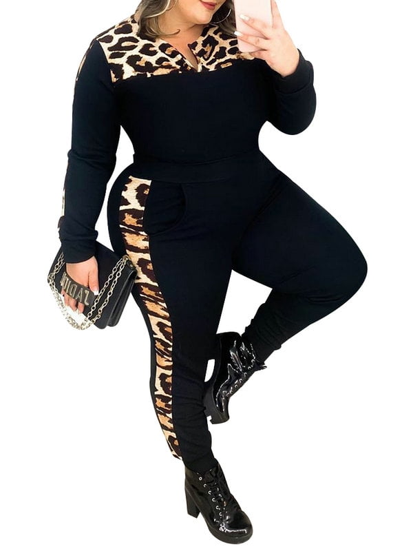 leopard print tracksuit