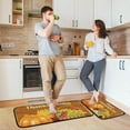 thumbnail image 6 of SKYSONIC Thanksgiving Pumpkin 2 Pieces Kitchen Rug Cushioned Anti-Fatigue Kitchen Rugs Set for Home Office Laundry,19.7" x 27.6"+19.7" x 47.2", 6 of 7