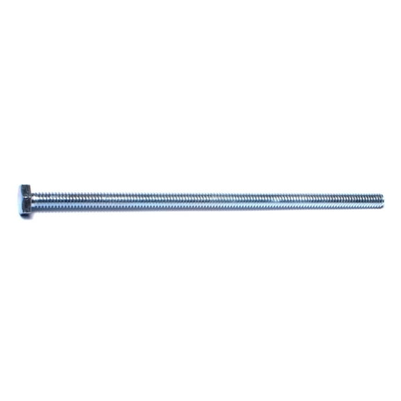 1/4"-20 x 6" Zinc Plated Steel Coarse Full Thread Hex Head Tap Bolts TBHS-041