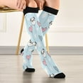 thumbnail image 5 of FREEAMG 1 Pairs Cute Panda Balloon Compression Socks for Women Men Knee High Stocking for Running,Athletic,Medical, 5 of 7