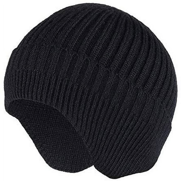 Viworld Men Women Knit Beanie for , Skull Cap Winter Hats Ear Covers-Daily Headwear(Black)