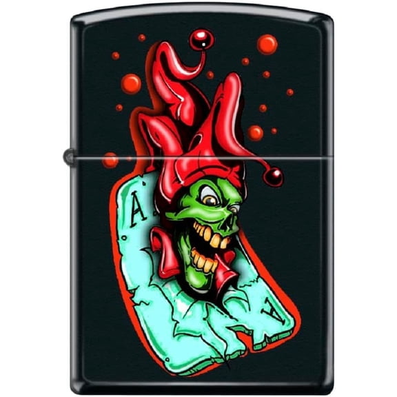 Zippo Lighter- Ace of Spades King Queen Card Game s Lighter Joker Ace #Z6016