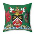 thumbnail image 2 of Trinidad And Tobago Square Pillow Green, 2 of 7