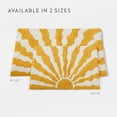 thumbnail image 4 of 100% Cotton Modern Patterned Bath Mat by Comfort Canopy, Yellow Sunrise, 24" x 17", 4 of 9