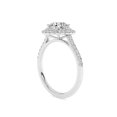 thumbnail image 4 of IGI Certified Double Halo Engagement Rings For Women, 1.40 Carat (ctw) Round Lab Grown Diamond Promise Ring For Her In 18k Solid White Gold | F-G, VS-SI Quality Ring Size-9.5, 4 of 4