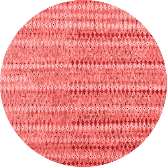 Ahgly Company Indoor Round Southwestern Red Country Area Rugs, 6' Round
