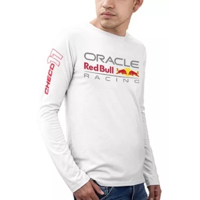 Playera Manga Larga Red Bull - Sergio Checo Perez - No. 11