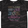 thumbnail image 4 of Inktastic Love the Lord Heart Mind Strength Girls Baby Bodysuit, 4 of 5