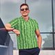 thumbnail image 4 of Fotbe Cactus Camiseta Polo de Golf para Hombre con Estampado – Camisa Deportiva Transpirable con Cuello Abotonado-Small, 4 of 6