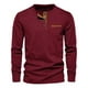 thumbnail image 5 of Camisa Henley De Pana De Casual, Playera Delgada De Manga La, 5 of 8